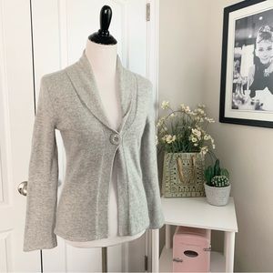 Carole Little Rabbit and wool blend single button sweater